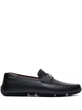 Лоферы с логотипом Bally, черный