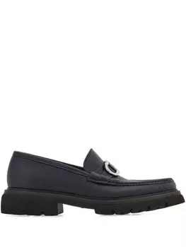 Лоферы с пряжкой Gancini Ferragamo, синий