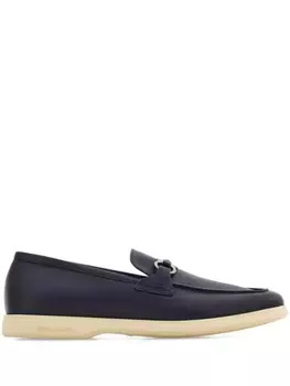 Лоферы с пряжкой Gancini Ferragamo, синий