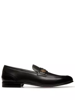 Лоферы Sadei с логотипом Bally, черный