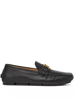 Лоферы Versace Greca, черный