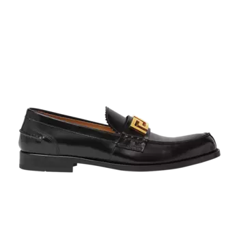 Лоферы Versace Greca Loafer, черный