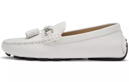 Лоферы женские белые Clarks