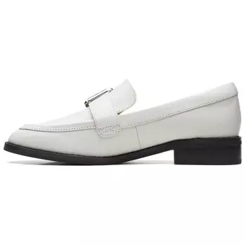 Лоферы женские белые Clarks