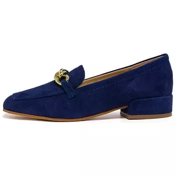 Лоферы женские синие Clarks