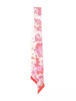 Longchamp шарф Collier De Fleurs, красный