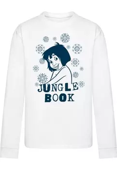 Лонгслив ABSOLUTE CULT Shirt Jungle Book - Mowgli Flowers, белый