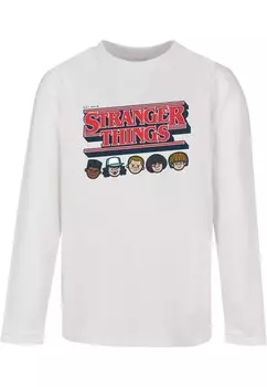 Лонгслив ABSOLUTE CULT Stranger Things - Caricature, белый