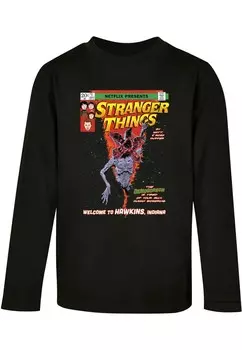 Лонгслив ABSOLUTE CULT Stranger Things - Comic Cover, черный
