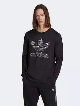 Лонгслив adidas, черный
