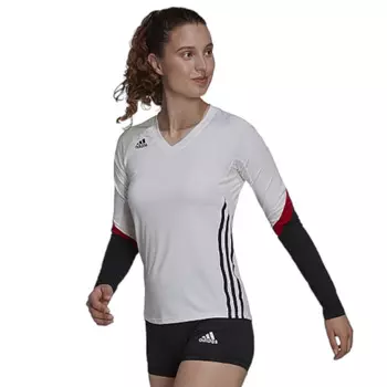 Лонгслив Adidas Quickset Sleeve, белый/черный