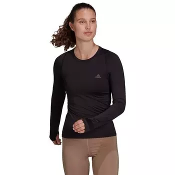 Лонгслив adidas Run Fast, черный
