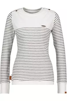 Лонгслив alife and kickin, Langarmshirt, Pullover, Longshirt LeonieAK, цвет pearl