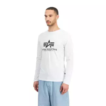 Лонгслив Alpha Industries Basic, белый