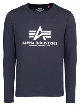 Лонгслив Alpha Industries, темно-синий
