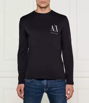 Лонгслив Armani Exchange Лонгслив Armani Exchange Regular Fit, черный