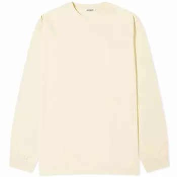 Лонгслив Auralee Luster Plaiting Long Sleeve T-Shirt, цвет Ivory