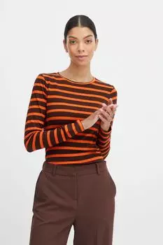 Лонгслив b.young BYPAMILA LS TSHIRT 20807931, оранжевый