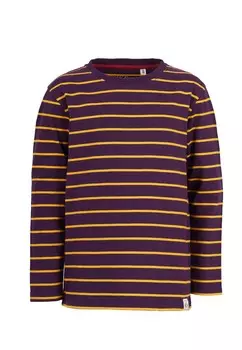 Лонгслив Band of Rascals Striped, цвет dark purple mustard