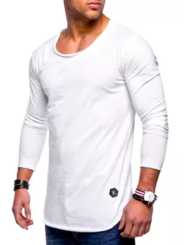 Лонгслив behype Dust L/S, белый
