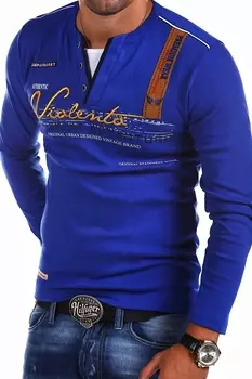 Лонгслив behype Langarmshirt ADVENTURE, синий