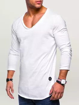 Лонгслив behype NUKE L/S, белый