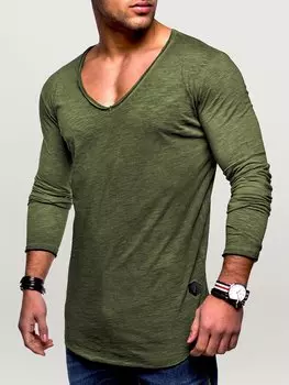 Лонгслив behype NUKE L/S, хаки