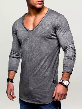 Лонгслив behype NUKE L/S, темно серый