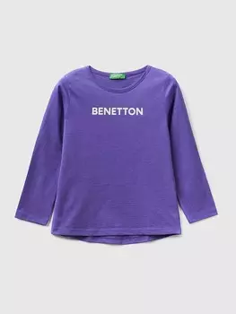 Лонгслив Benetton Longsleeve, фиолетовый