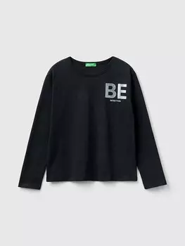 Лонгслив Benetton Longsleeve, темно-синий