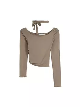 Лонгслив Bershka, хаки