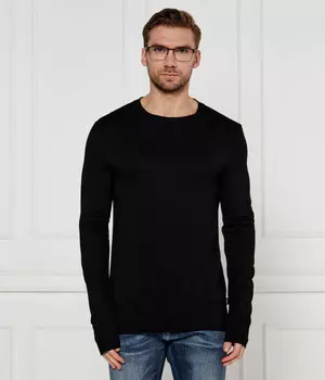 Лонгслив Boss H-talley 20 Regular Fit, черный