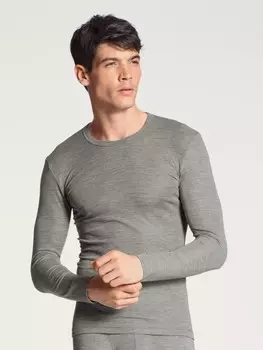 Лонгслив Calida Shirt, цвет platin mel