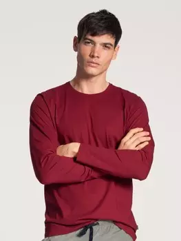 Лонгслив Calida Shirt, цвет rumba red