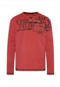 Лонгслив CAMP DAVID T Shirt 'The Craftsmen', красный