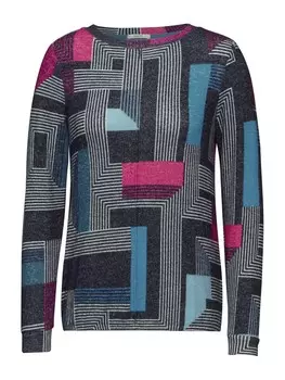 Лонгслив CECIL Shirt, цвет cyan blue