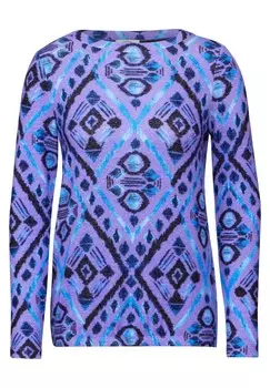 Лонгслив CECIL Shirt, светло-фиолетовый