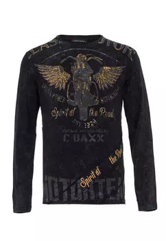 Лонгслив Cipo & Baxx Langarmshirt, черный