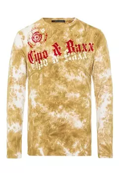 Лонгслив Cipo & Baxx Langarmshirt, цвет MUSTARD