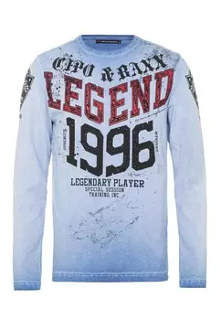 Лонгслив Cipo & Baxx Langarmshirt, синий