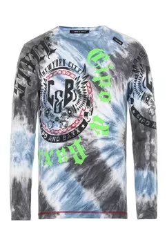 Лонгслив Cipo & Baxx Langarmshirt, синий
