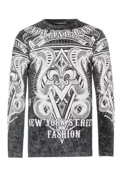 Лонгслив Cipo & Baxx SWEATSHIRT, черный