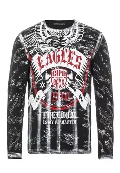 Лонгслив Cipo & Baxx Sweatshirt, черный