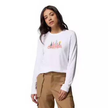 Лонгслив Columbia Ruby Springs Graphic, белый
