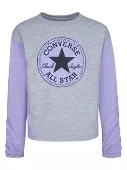 Лонгслив Converse, фиолетовый