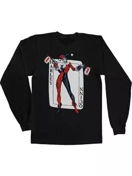 Лонгслив DC Commics Harley Quinn, черный