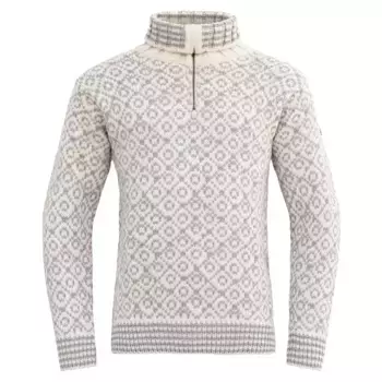 Лонгслив DEVOLD OF NORWAY Svalbard Wool half zip, серый