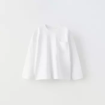 Лонгслив для девочки Zara, белый