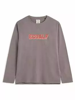 Лонгслив Ecoalf, серо-коричневый