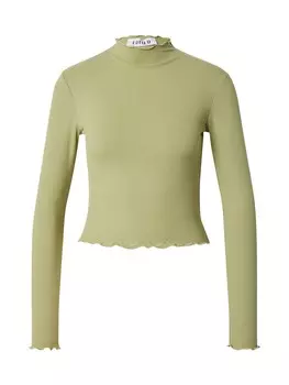 Лонгслив EDITED Shirt Daniela, зеленый